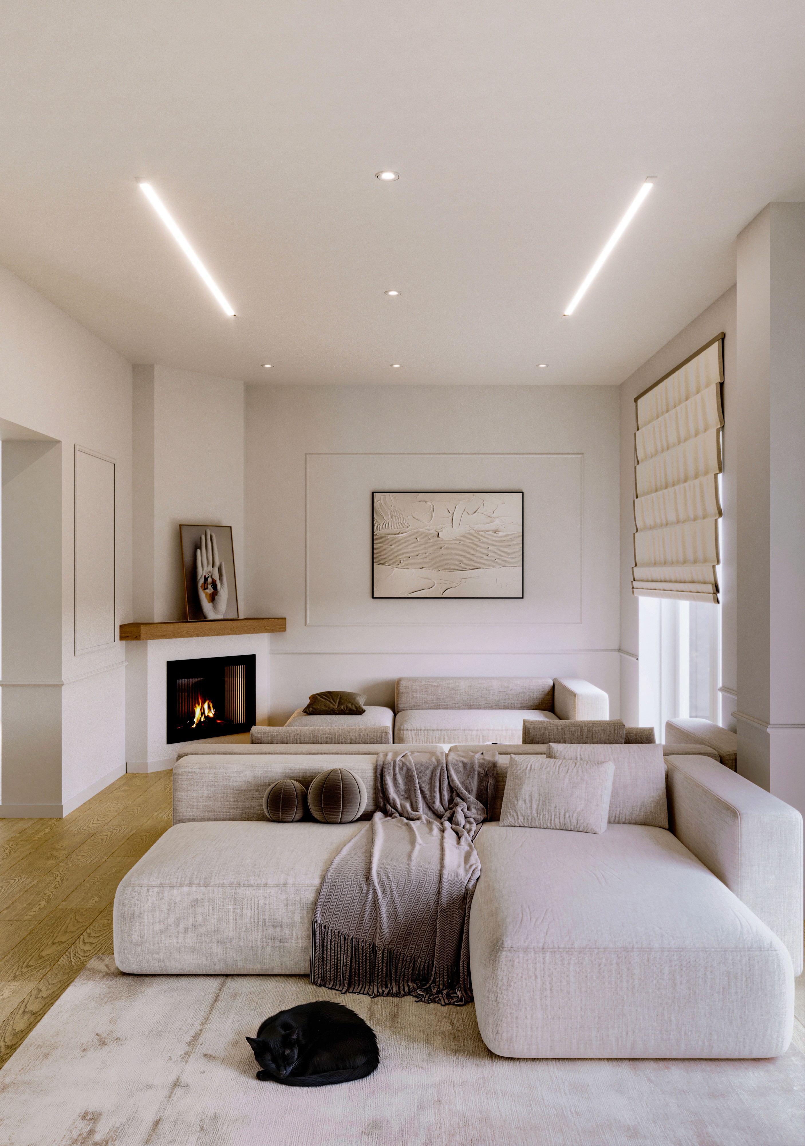 Close-up of a dark green leaf showing its textured surface and central vein against a muted background.