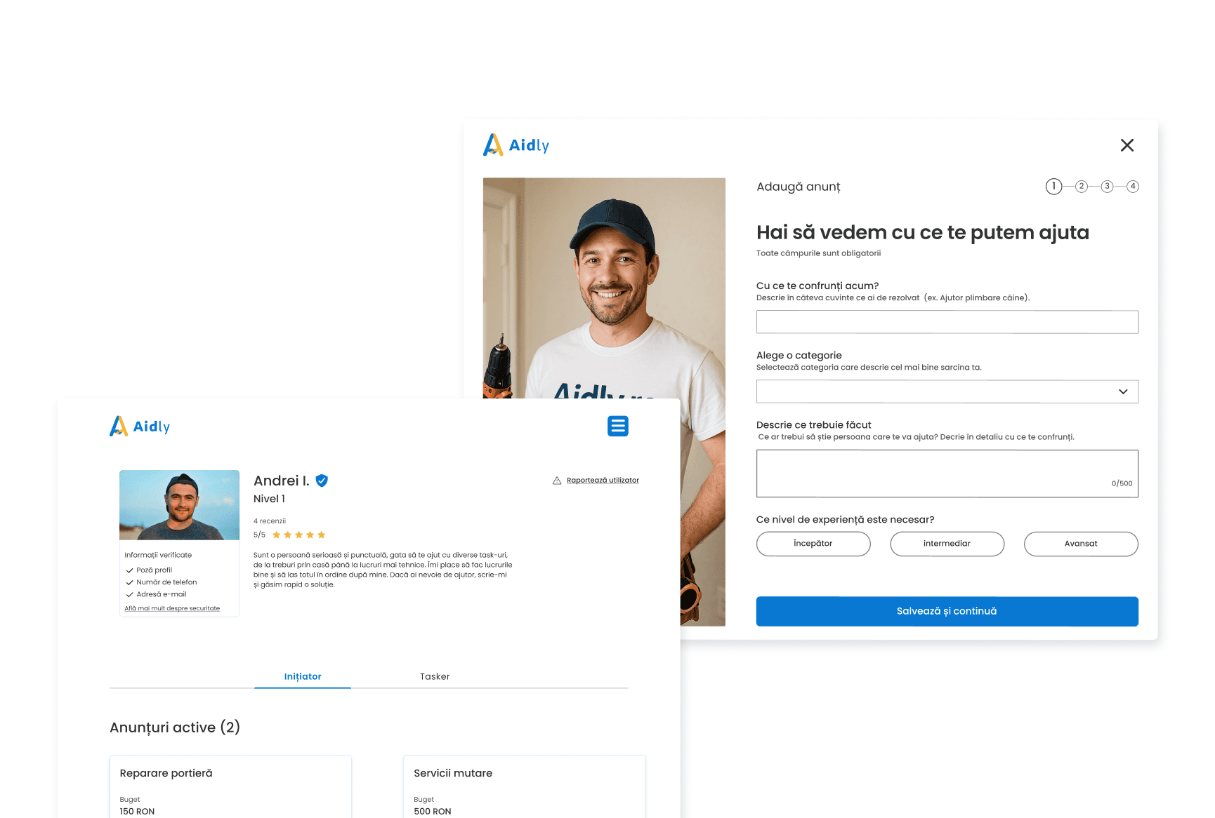 Screenshot of products