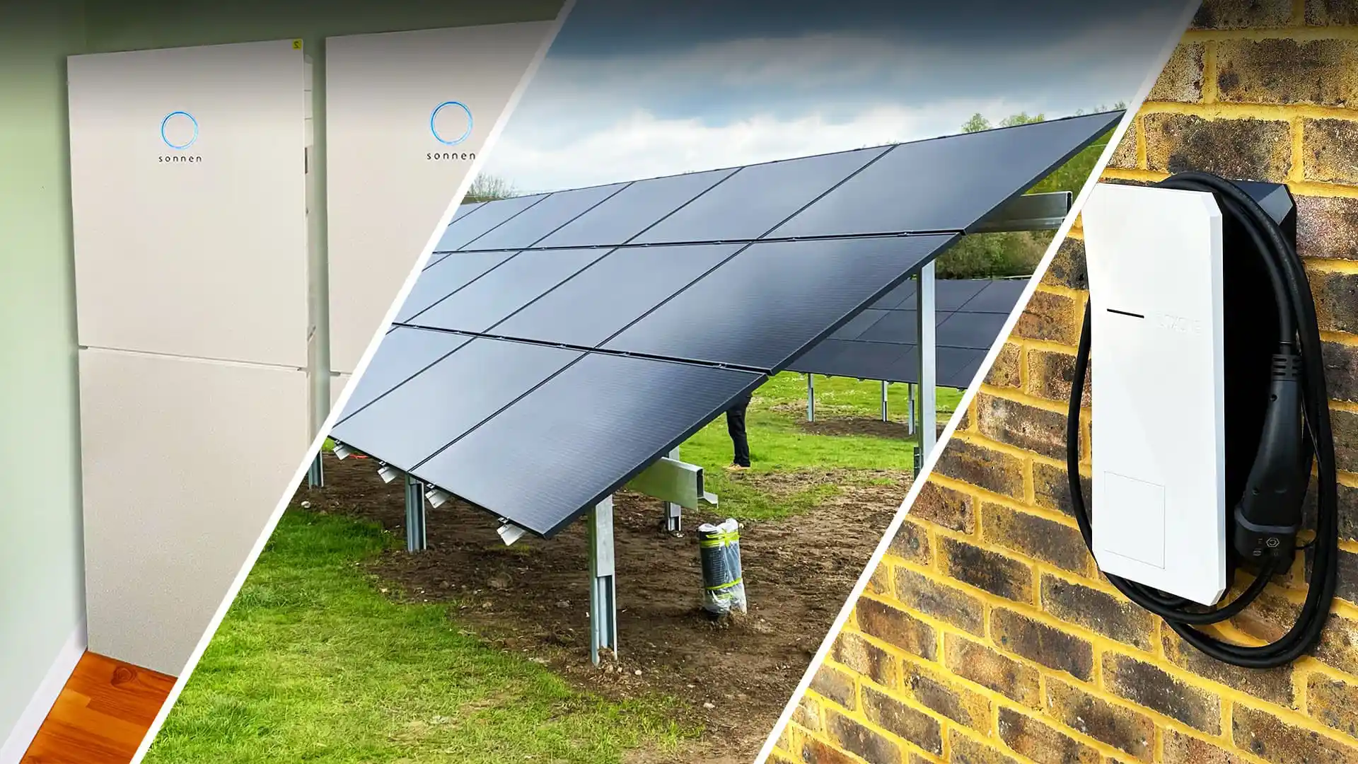 Solar panels, EV chargers and solar battery installations