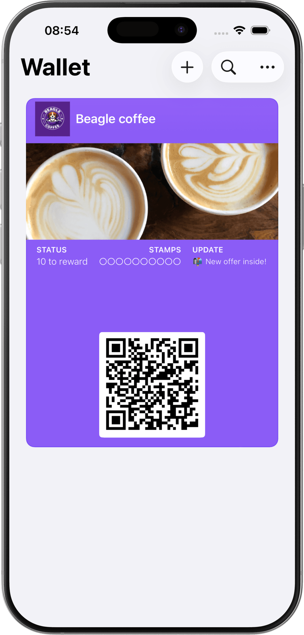 Mobail phone with Wallet pass