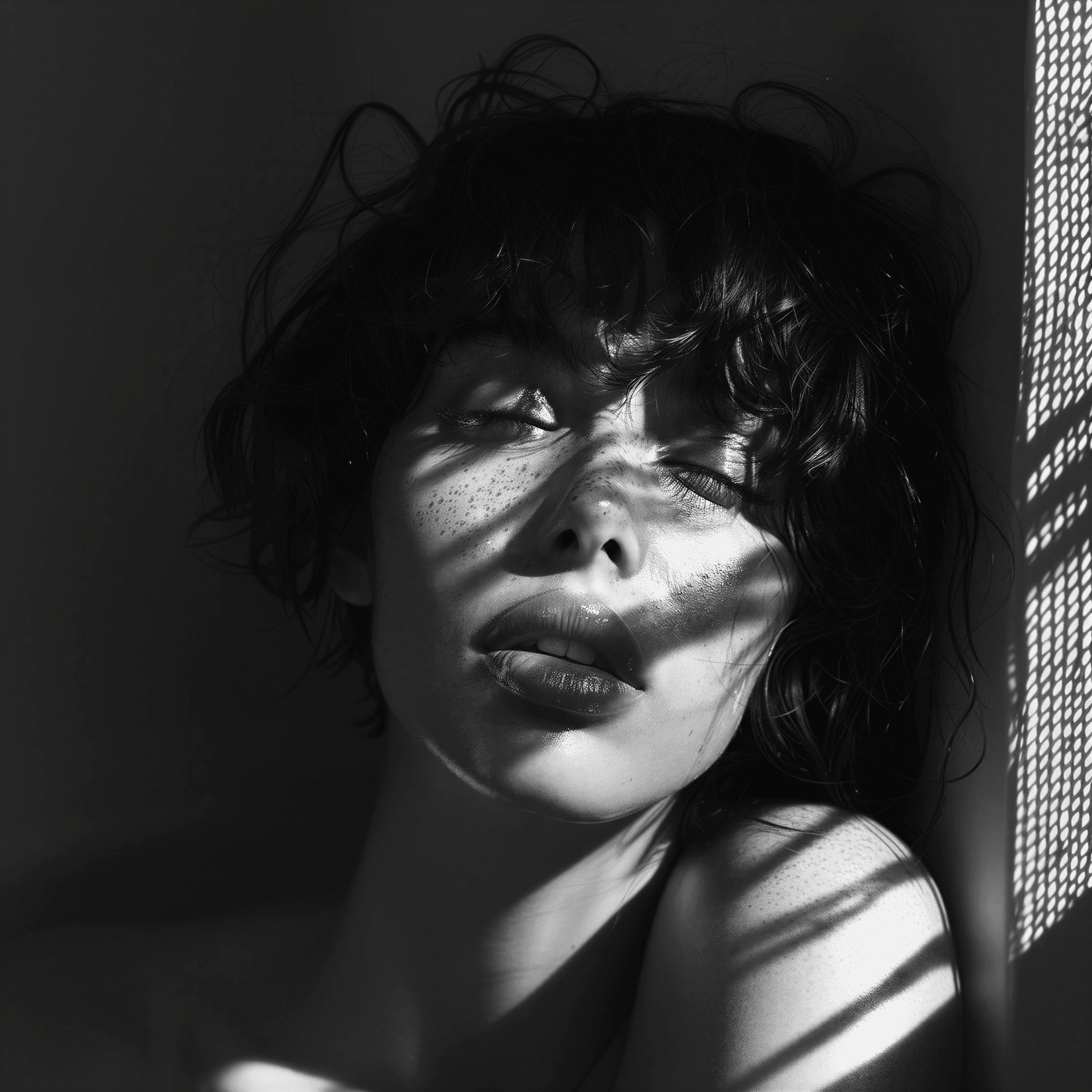 Aerial view of an isolated island