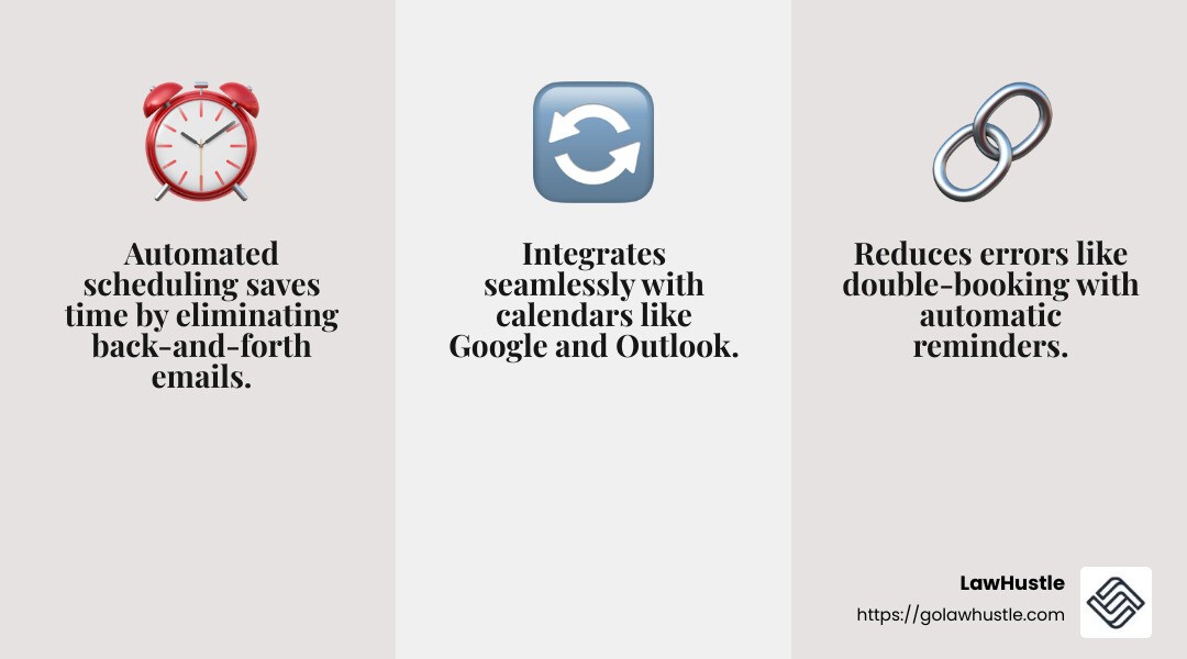 Time-saving benefits of automated scheduling apps - automated scheduling app infographic 3_facts_emoji_grey