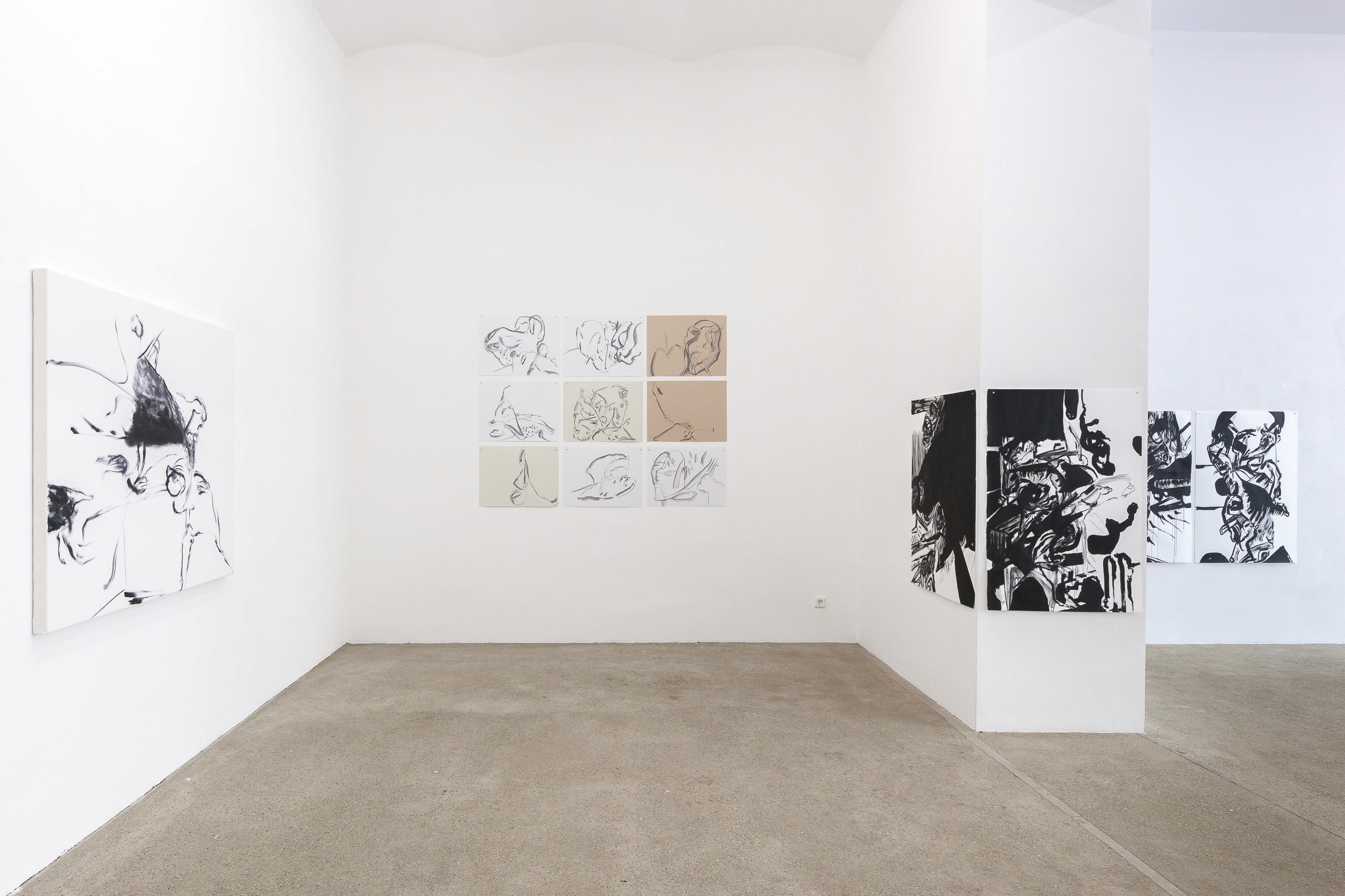 I could stay up all night and make mistakes, and none of them would count. Installation view, 2022. Galerie Elisabeth & Klaus Thoman, Vienna.