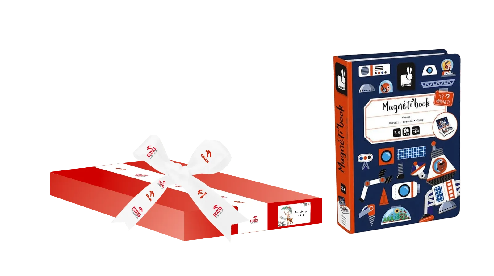 ORLEN Foundation Christmas parcels, gift and a magnetic book in the set