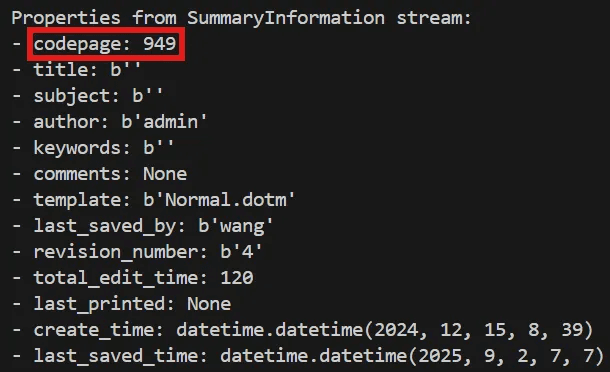 DOC Document Information