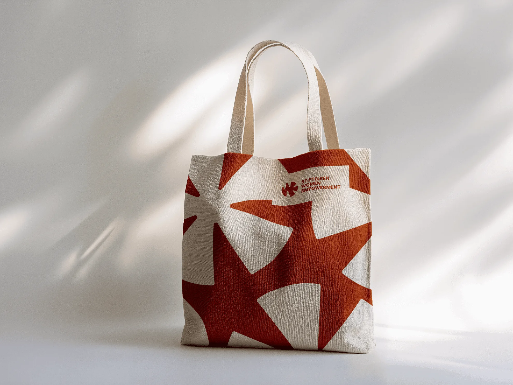 Handlenett for stiftelsen WE, mockup