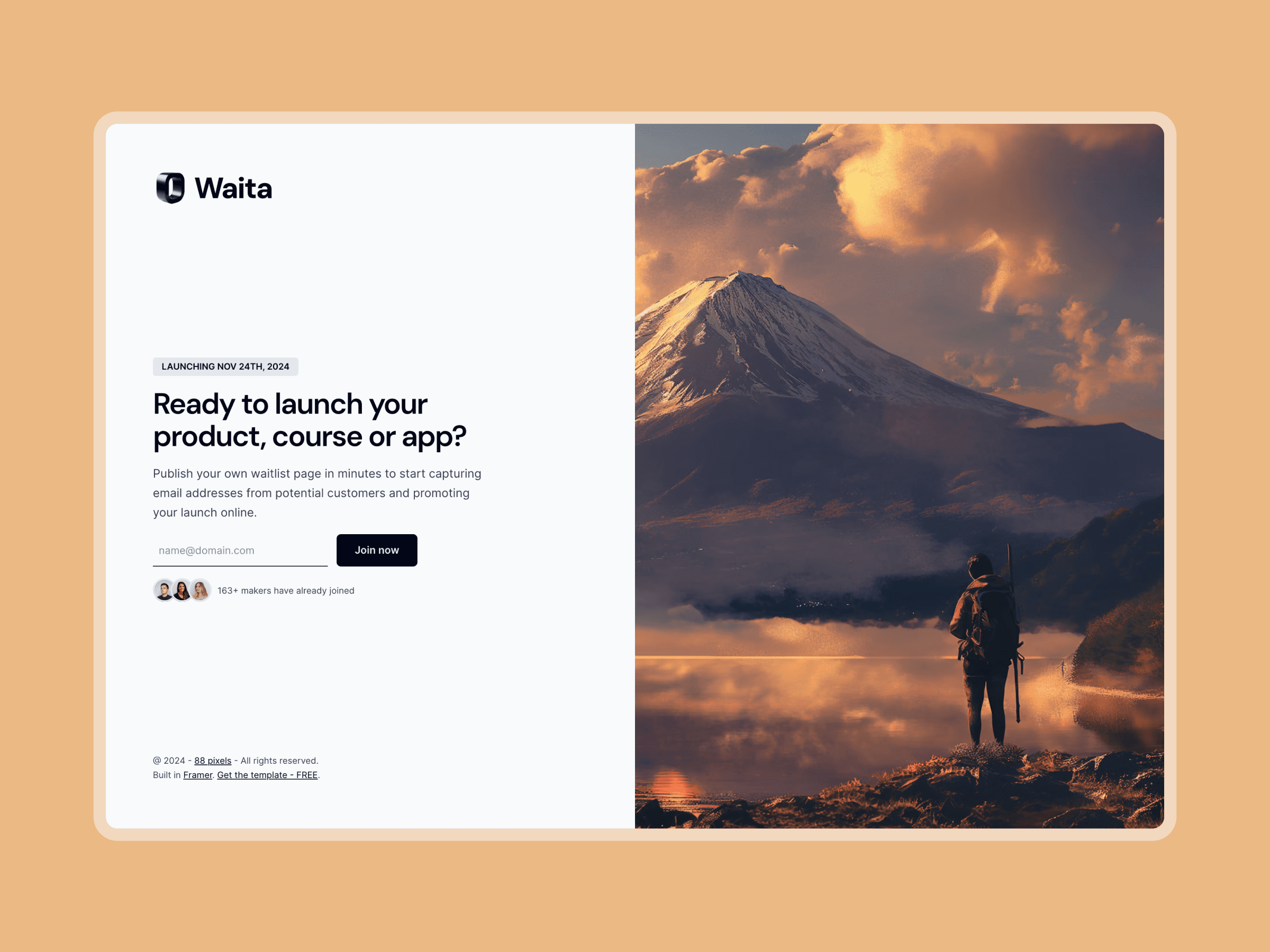 Espera Framer Template