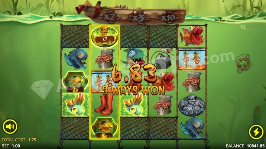 Ugliest Catch (Nolimit City) - capture du jeu en base game