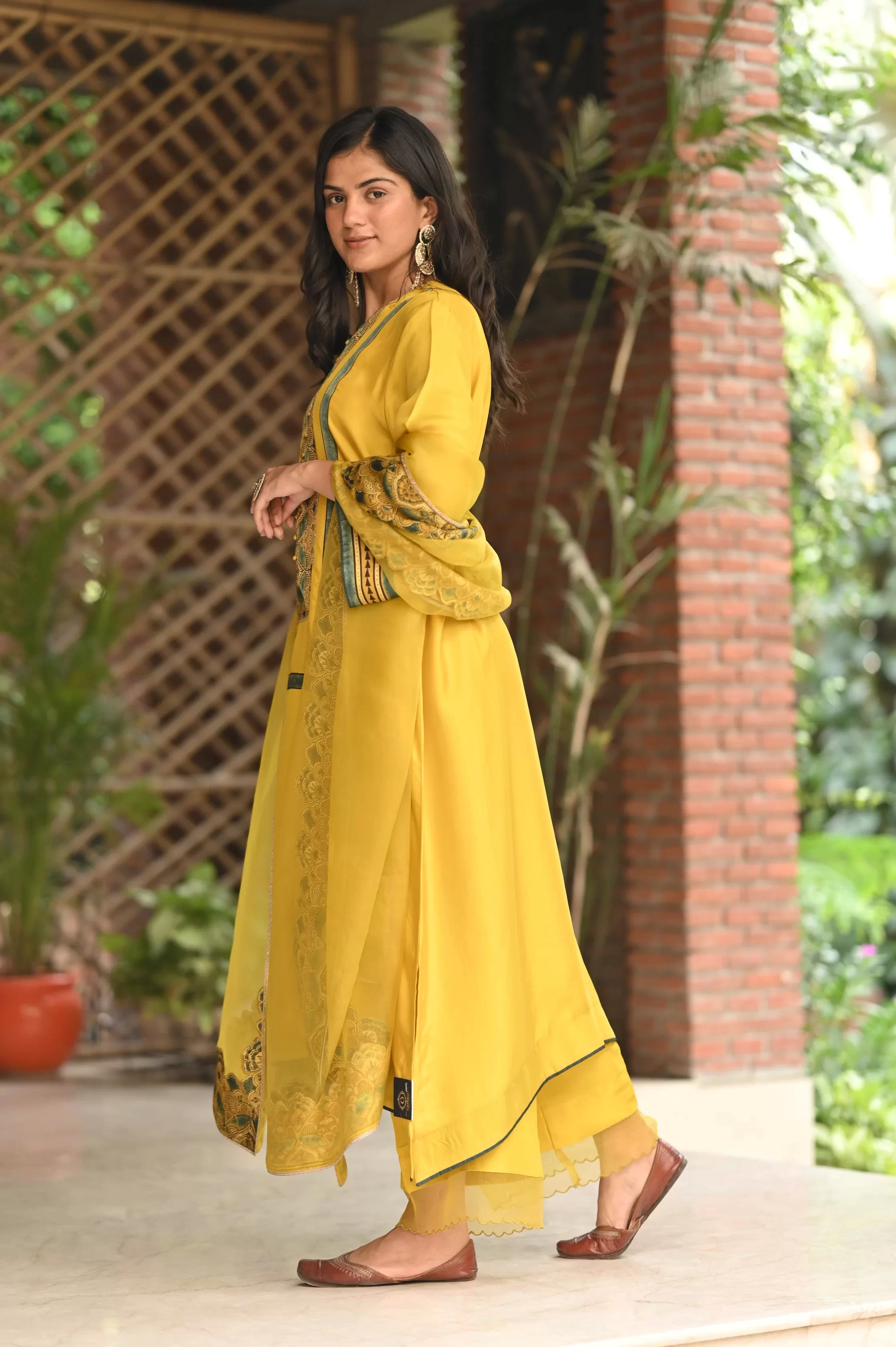 Zaria – Mustard Garden Luxe Ensemble 4
