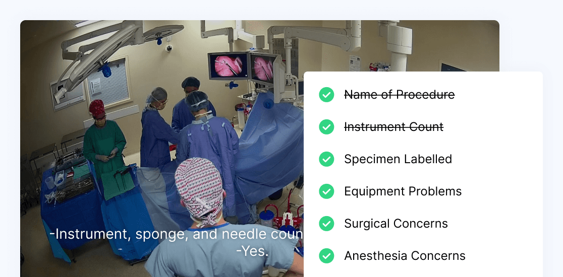 Surgical Safety Checklist UI