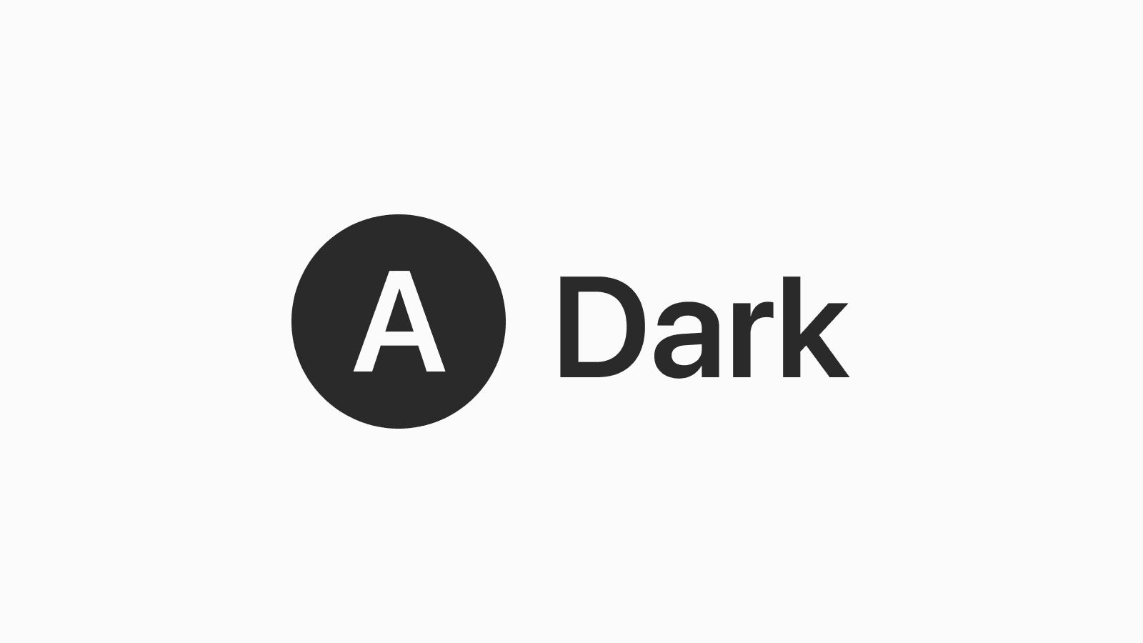 Dark appearance label and text