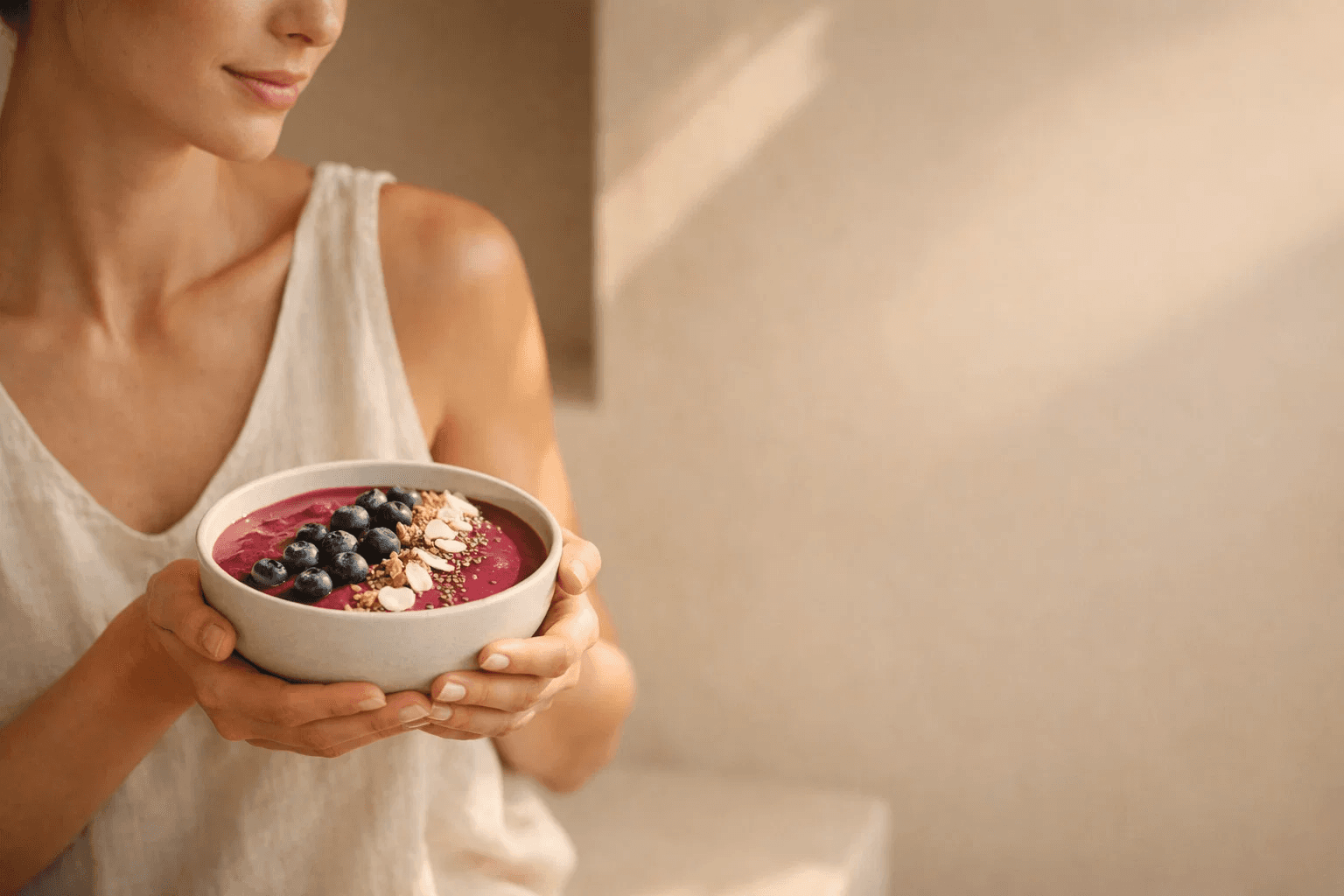 Woman applying facial cream for anti-aging skincare and healthy glowing skin