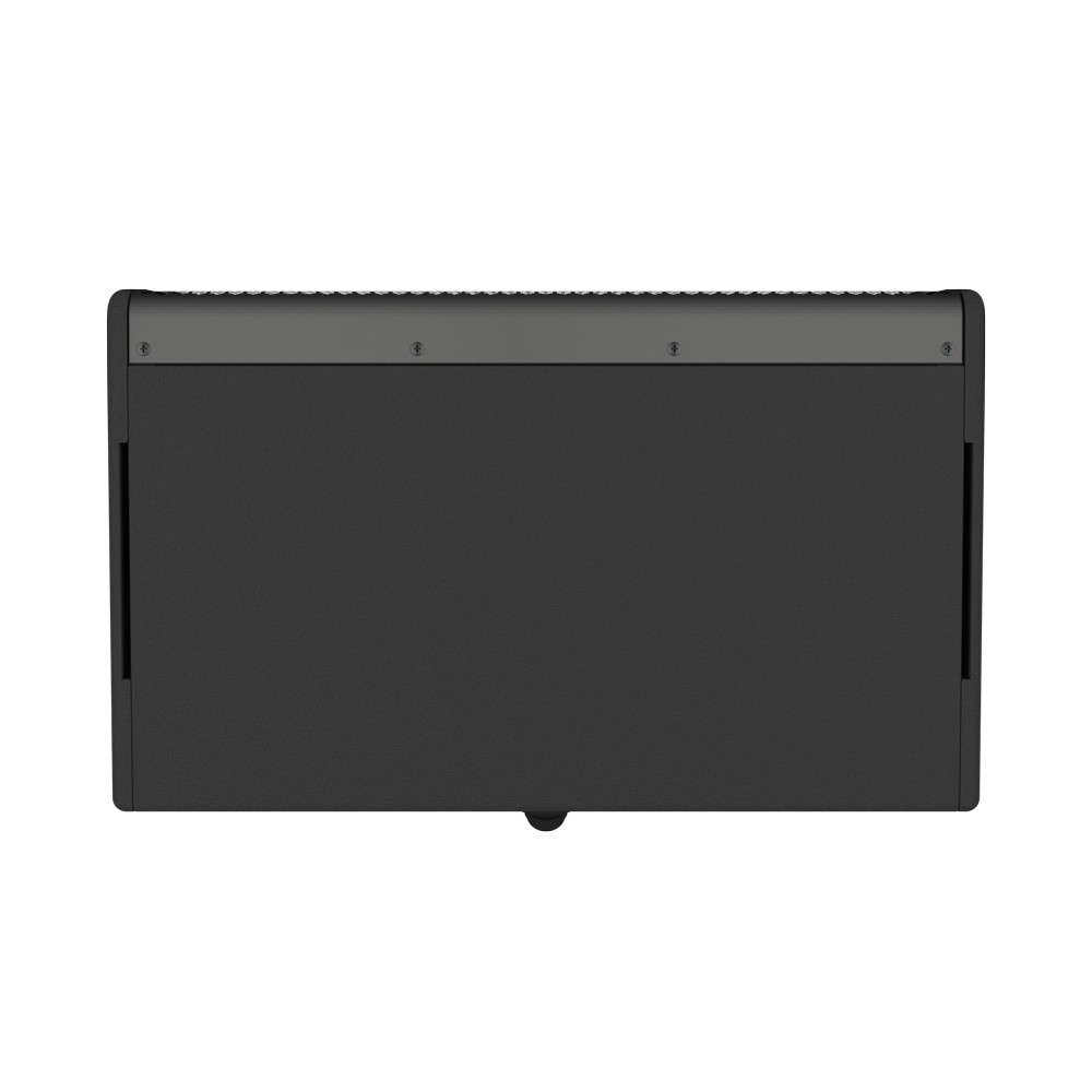 Black speaker with textured top