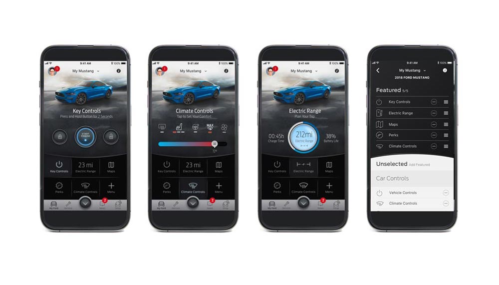 Fordpass homescreens