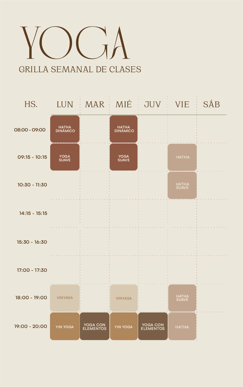horarios de yoga casa loba