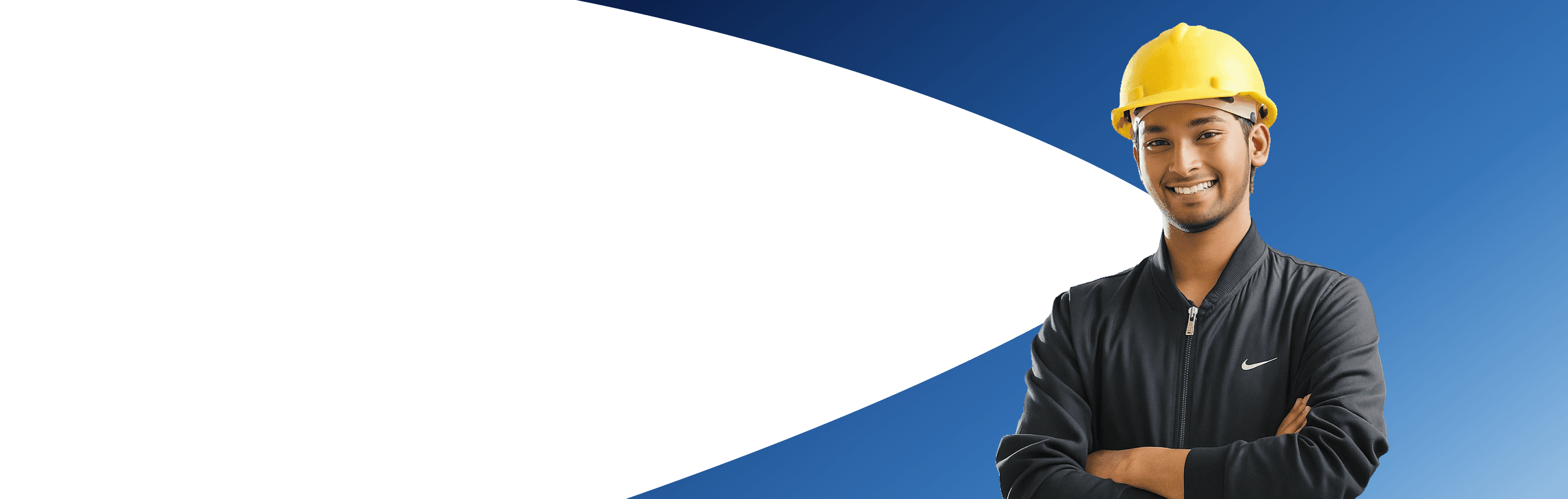 Mid 20s Indian frontline construction worker