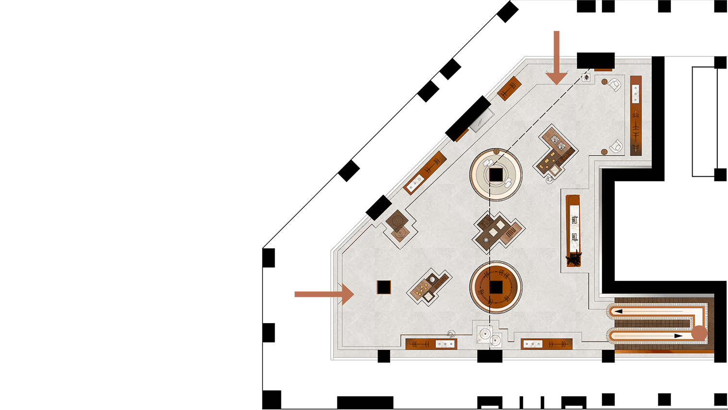 Interior render office space