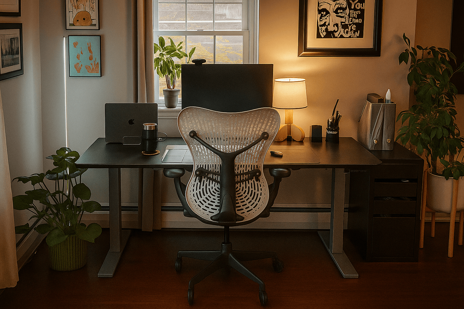 A young person in silver sports sunglasses, a white shirt, and a black sweater sits on the floor, holding an open book and leaning against a teal couch.