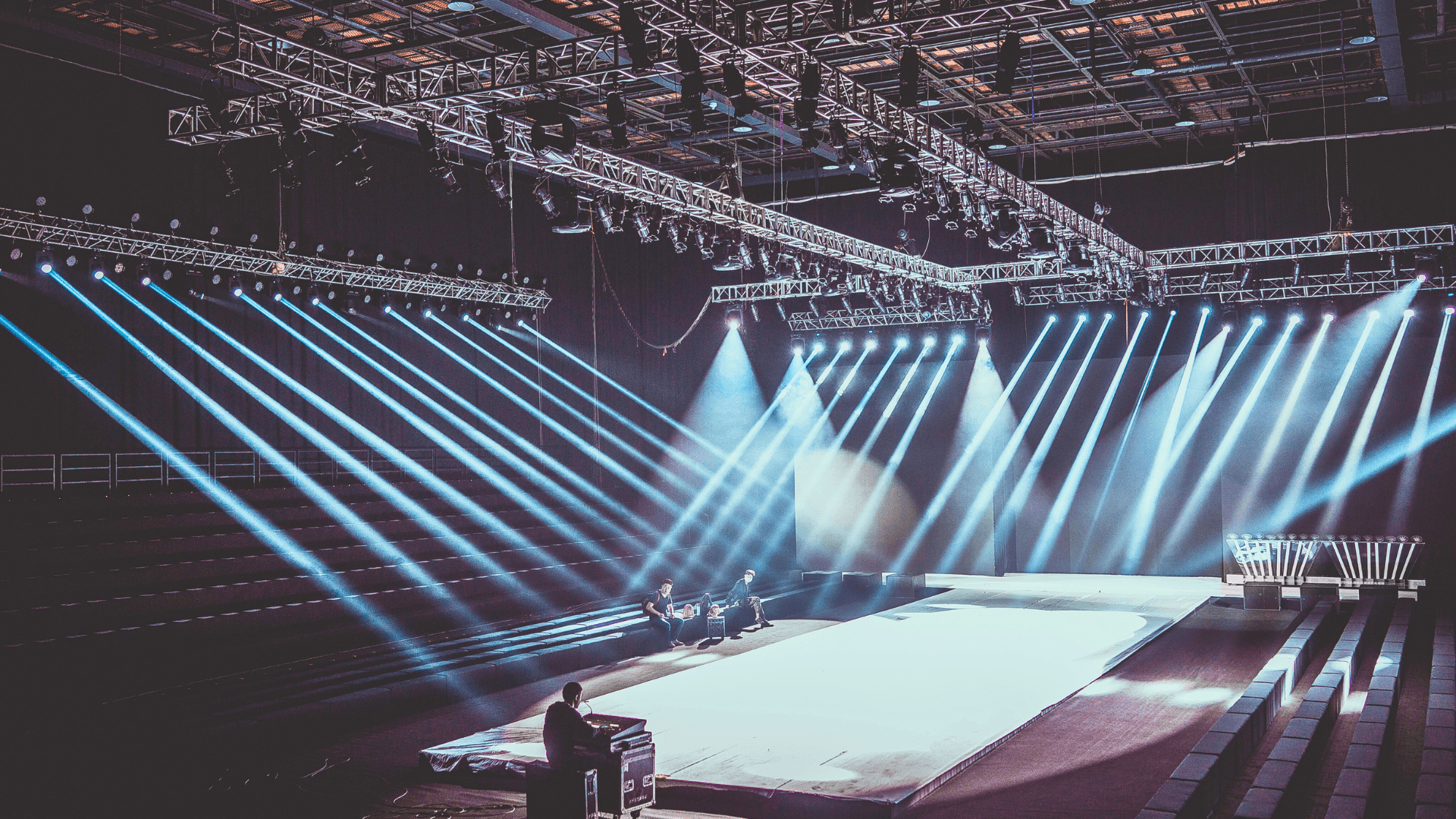 Event production and event entertainment in Dubai with stage, lighting, sound, LED screens, and live performers.