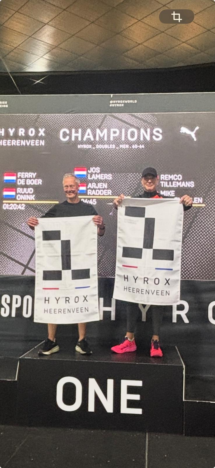 Atleten tijdens race
