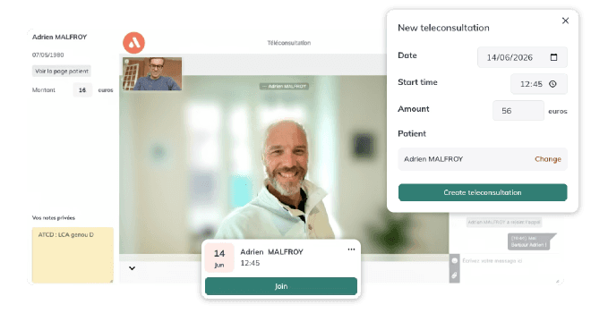 téléconsultation et gestion de rendez-vous