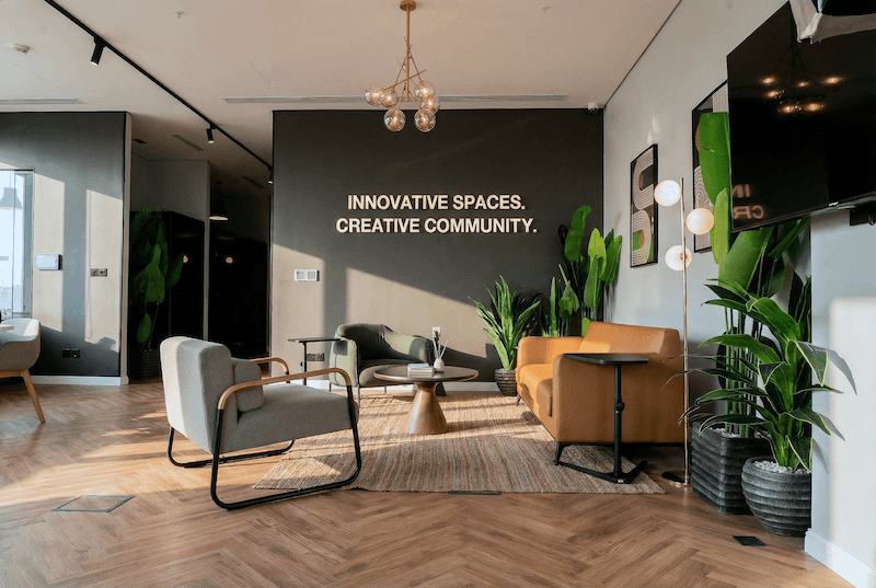 Interior workspace at DIOM Rubeen 209 headquarters in Riyadh