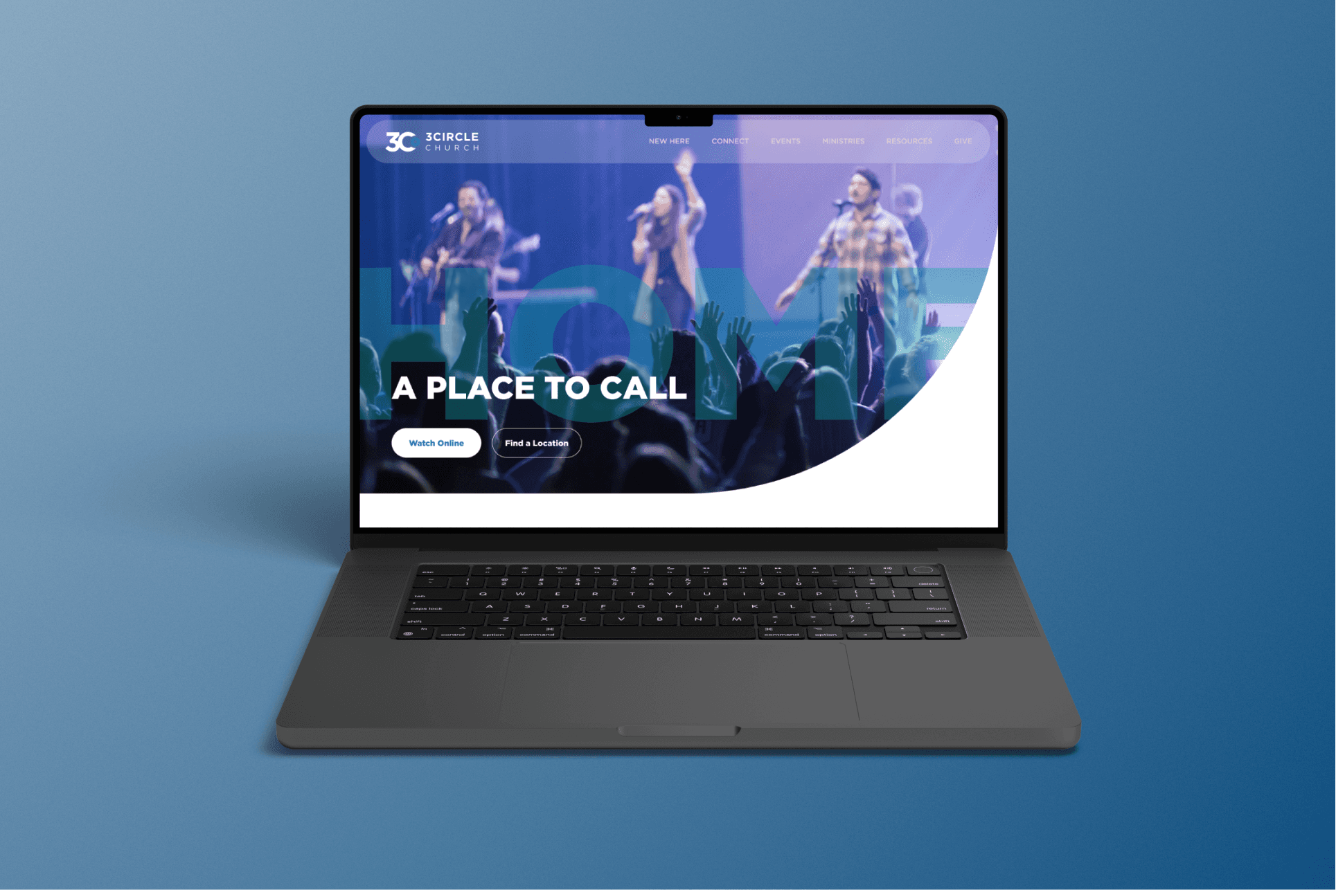 Website designed to communicate belonging and surface primary actions for new visitors.