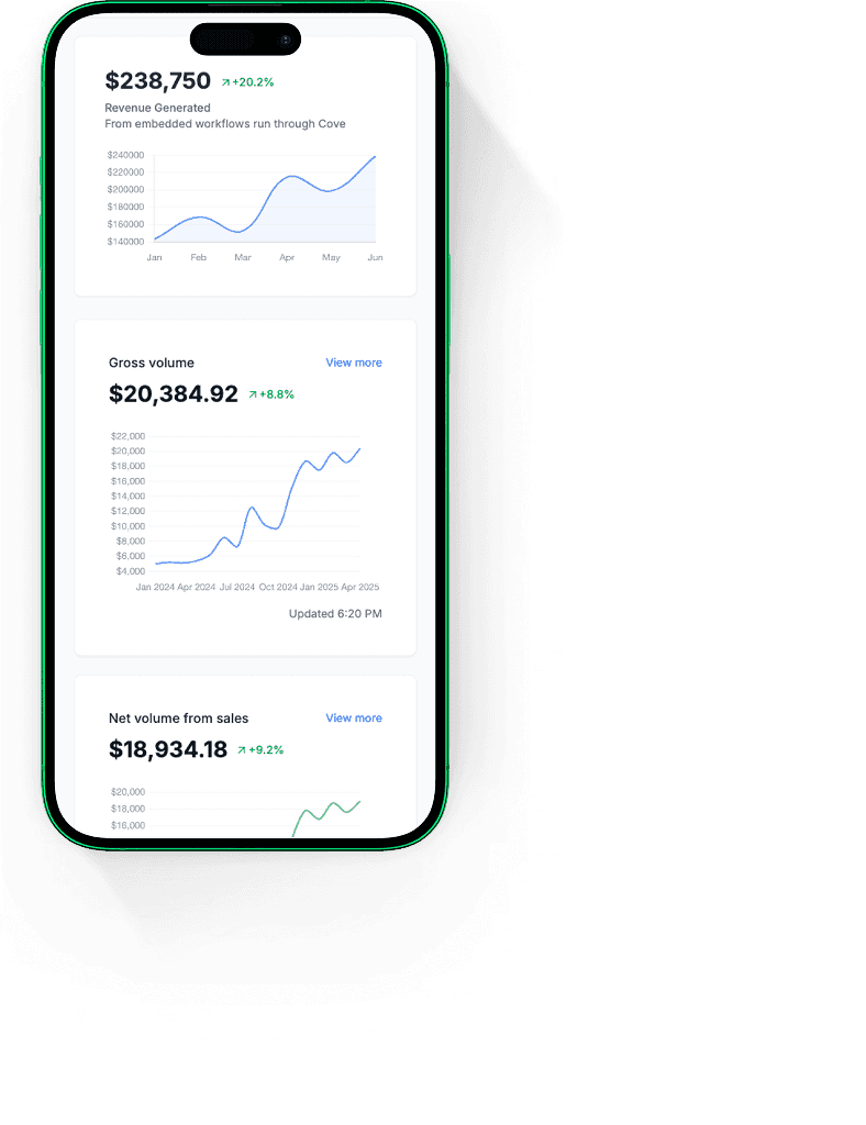 Phone mockup of the Superpower app