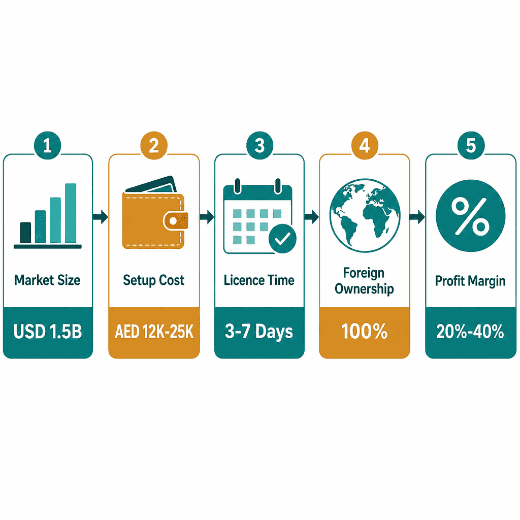 Infographic: How to Get a Advertisement Designing & Producing Business License in Dubai