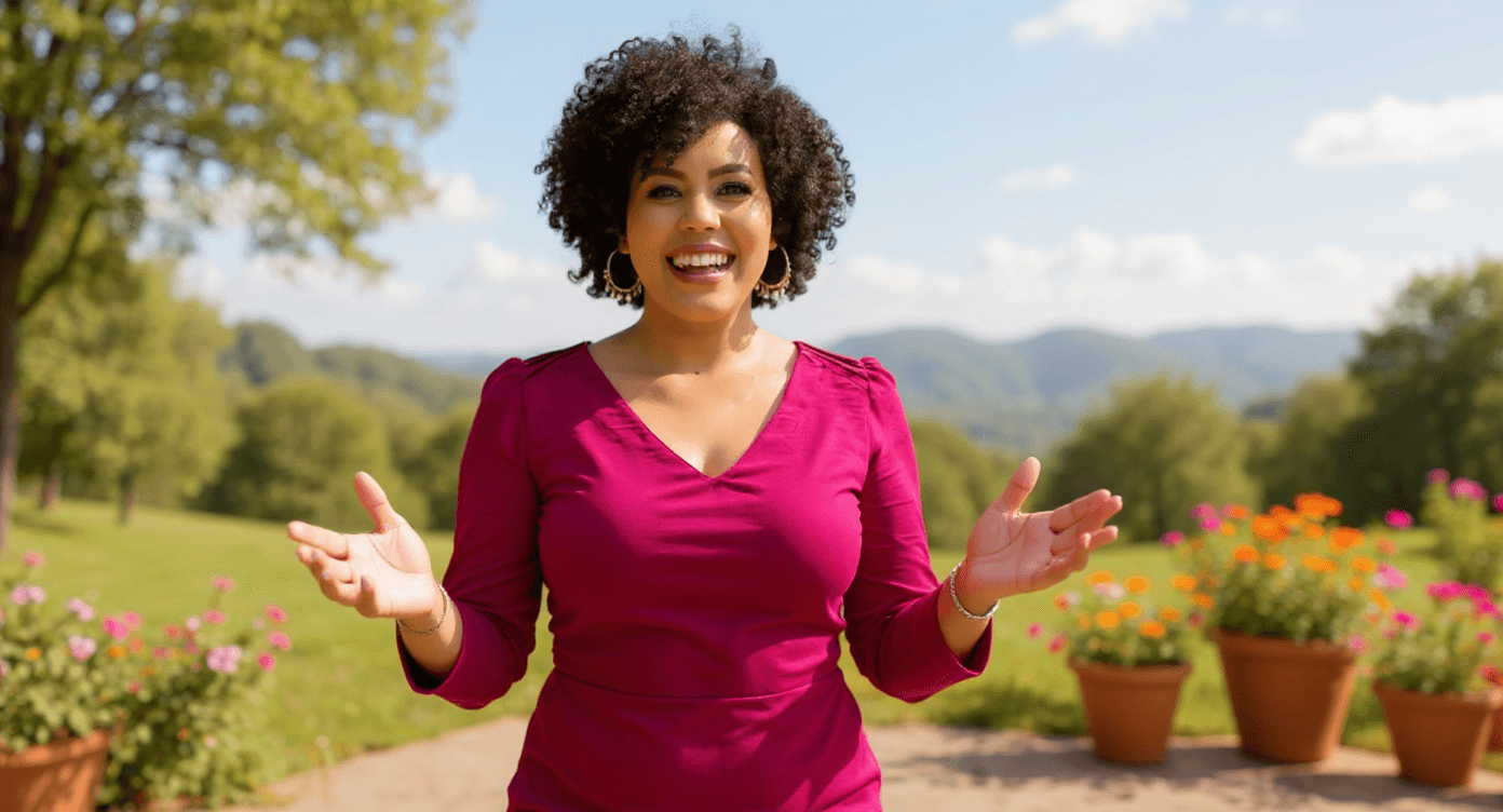 Make the background a simple outdoor setting
