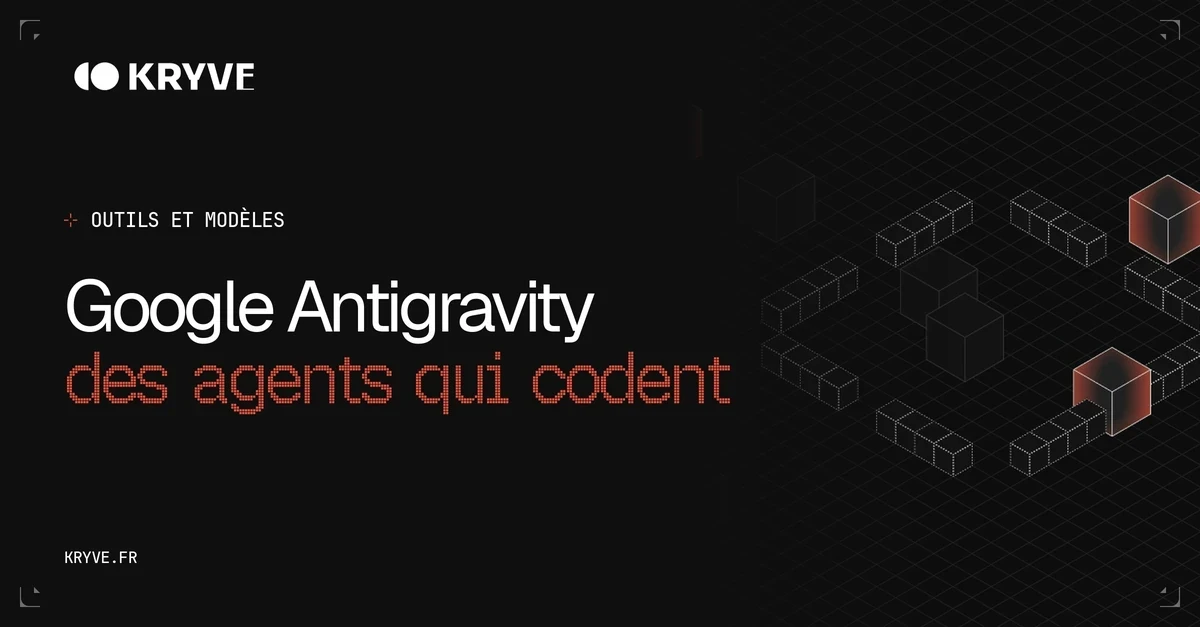 Google Antigravity : couverture Kryve, catégorie Outils et modèles