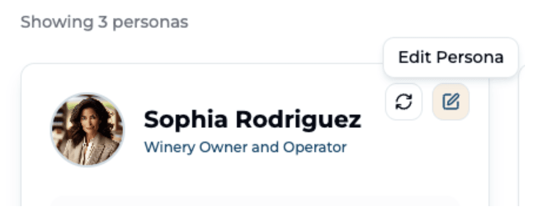 Edit Personas