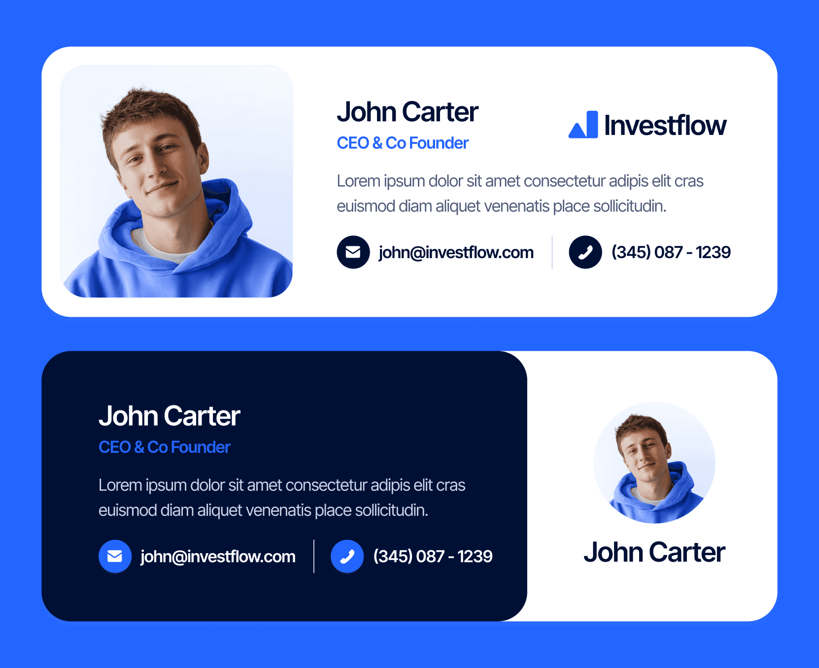 Investflow - Email Signature Included - Investing Firm Framer Template
