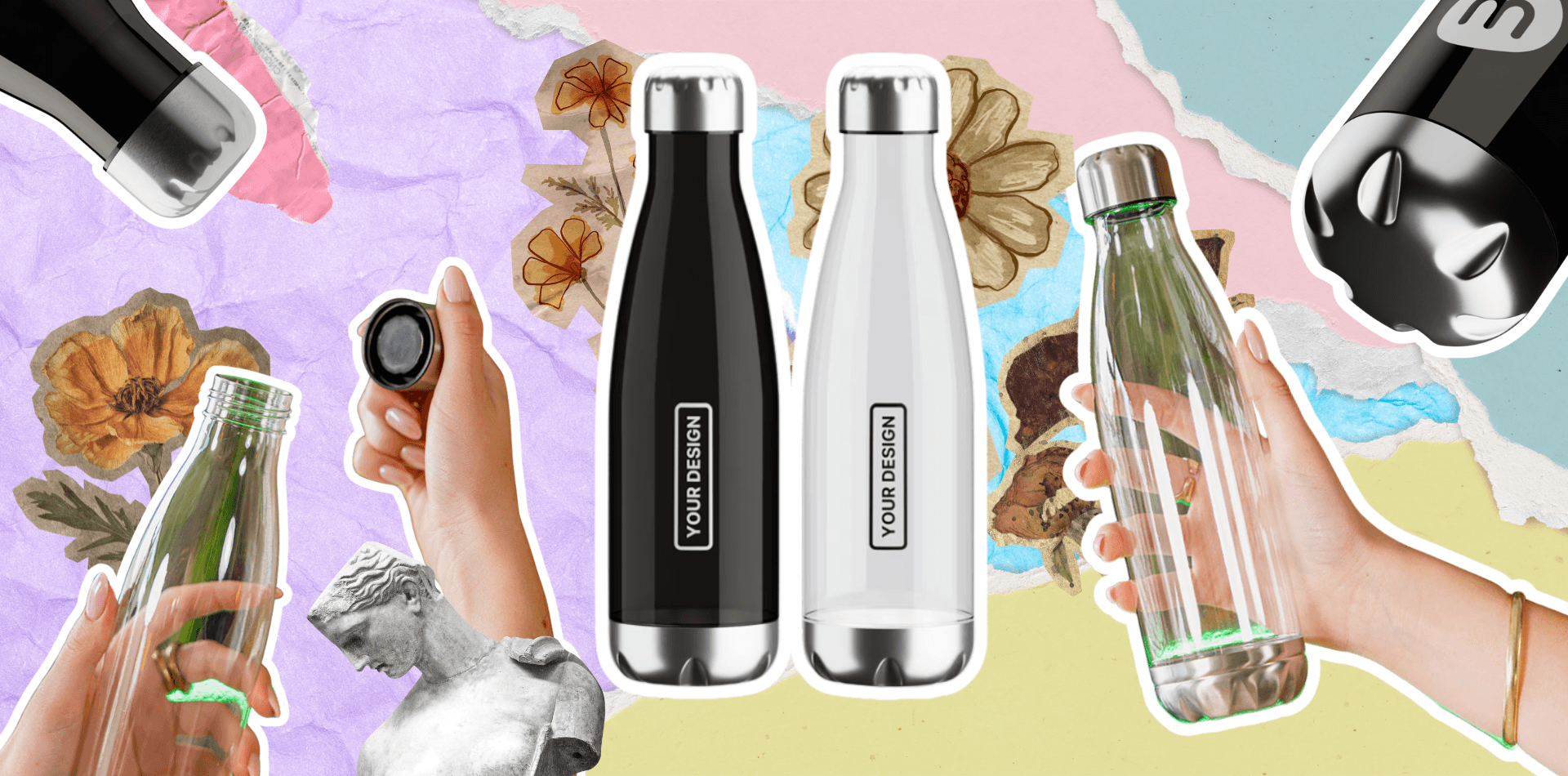 Clear Sleek Bottle 500ml