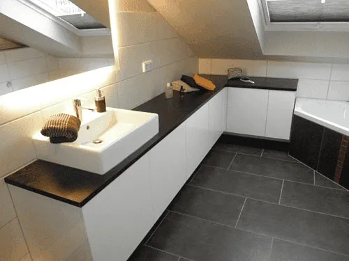 white cabinet in the bathroom