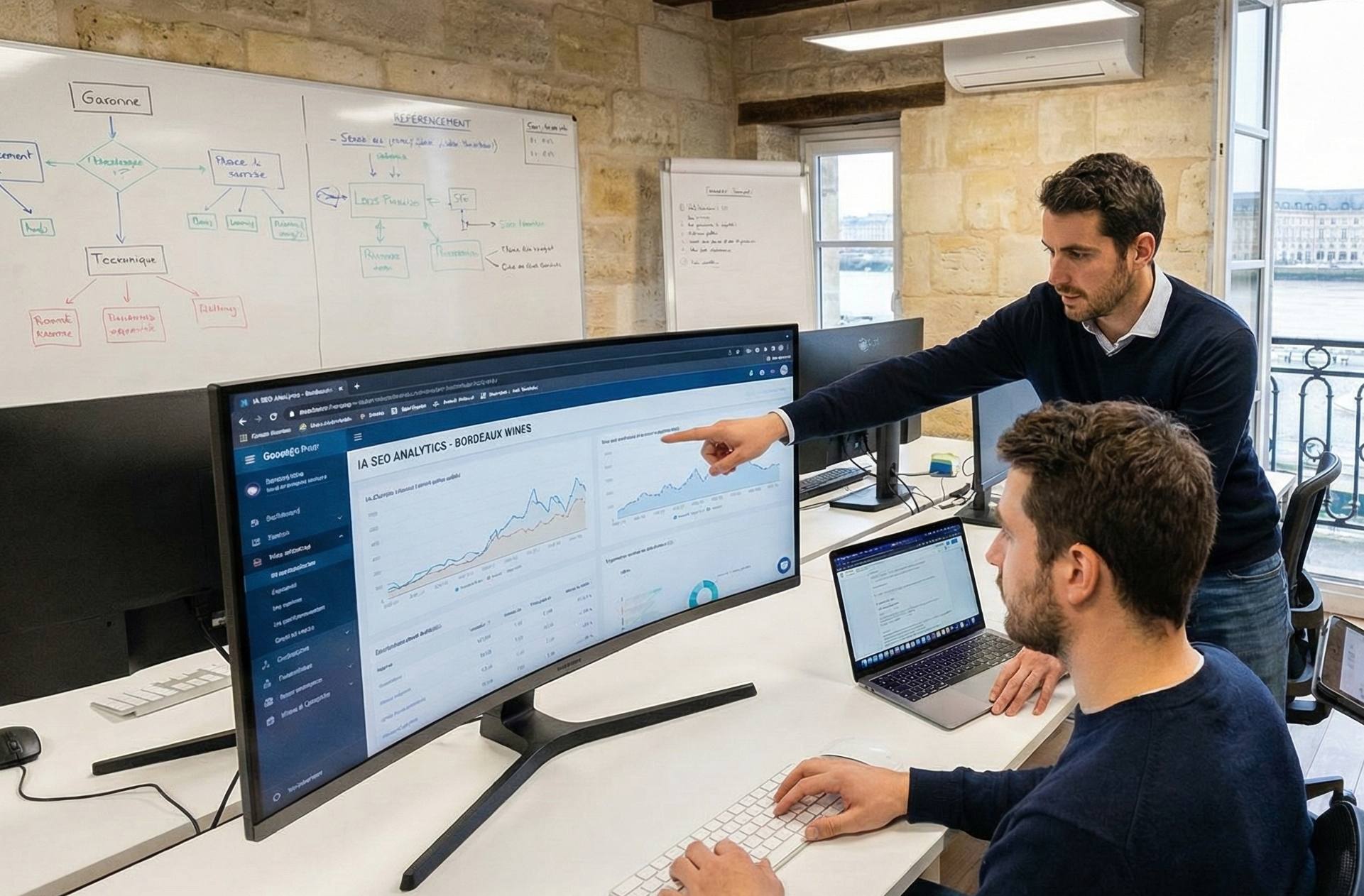 une agence digitale qui travaille sur le référencement ia