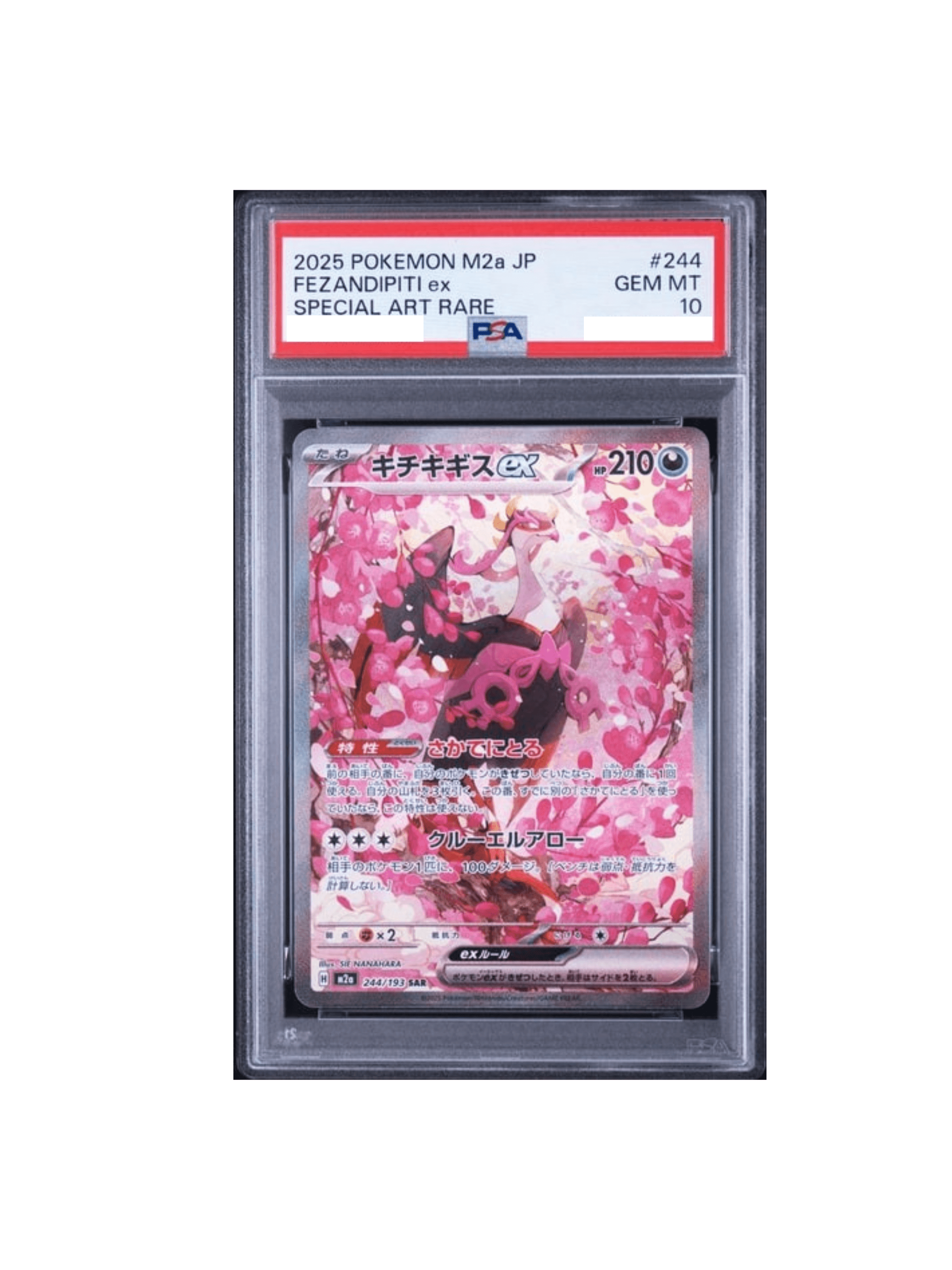 PSA10キチキギスex SAR 244⁄193GEM MT ポケモンカード 状態A