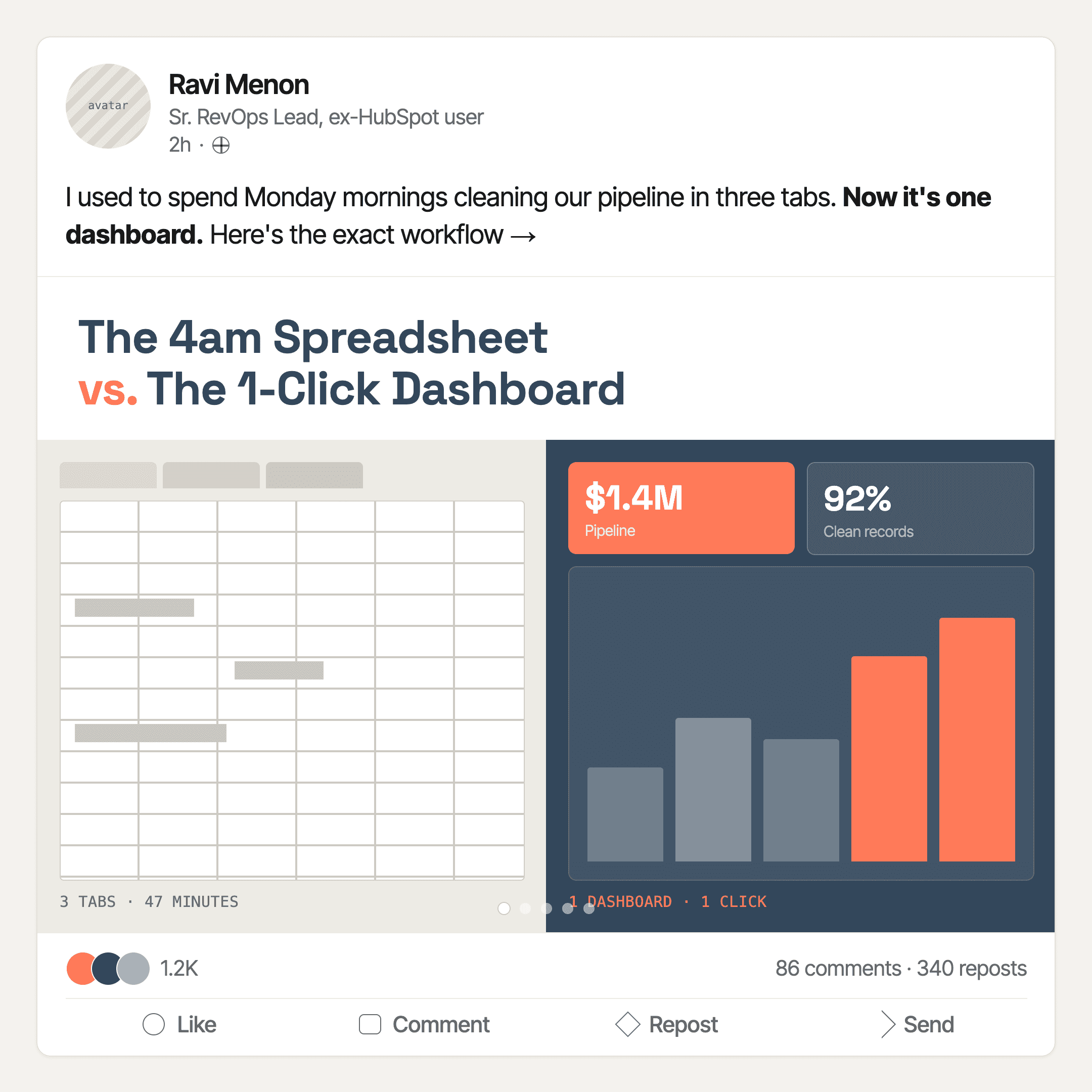 LinkedIn post mockup three