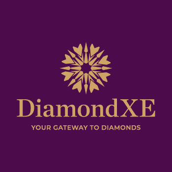 Diamond XE logo with purple text and graphic on a black background.