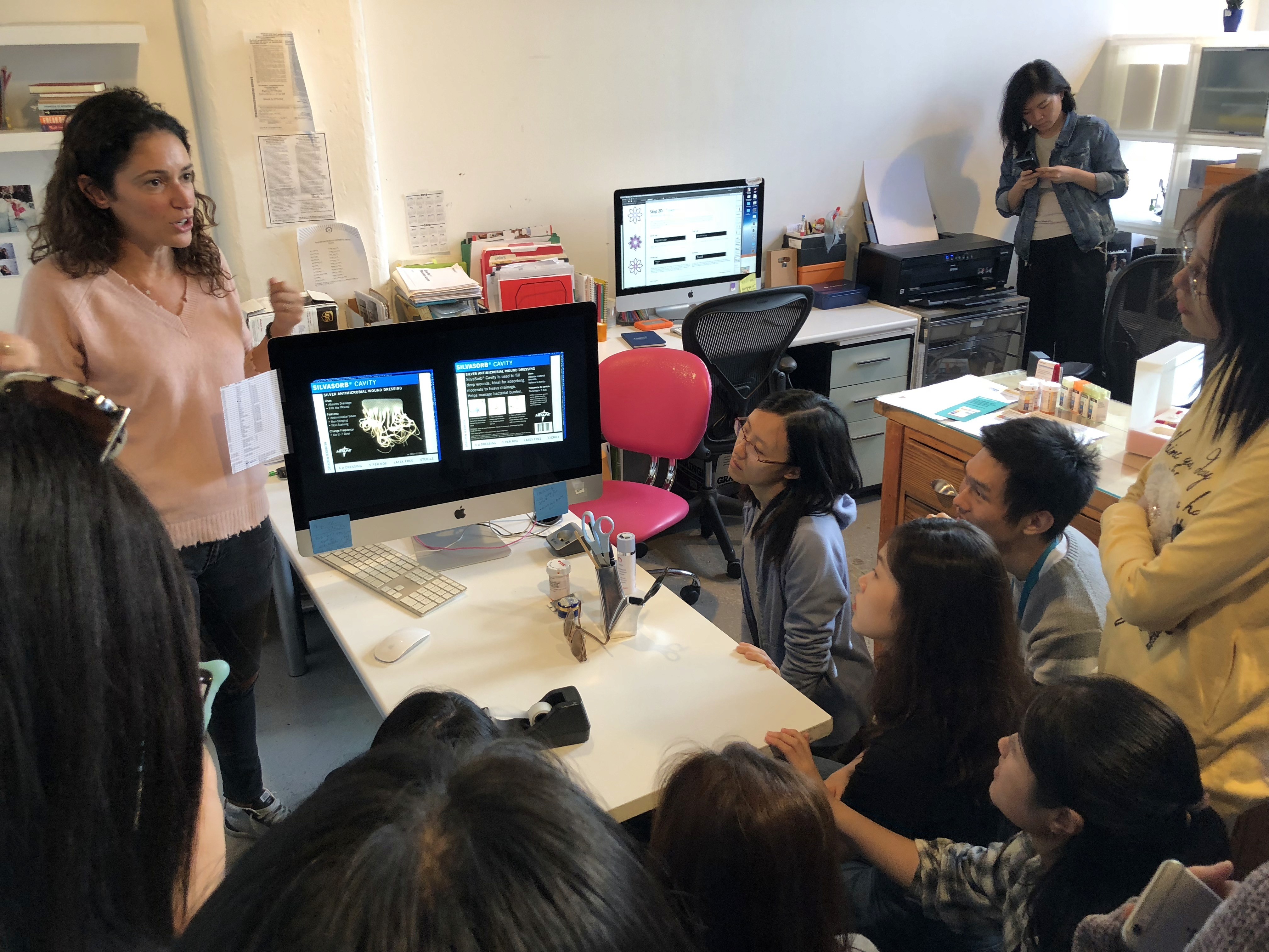 students paying attention to what the teacher has to explain