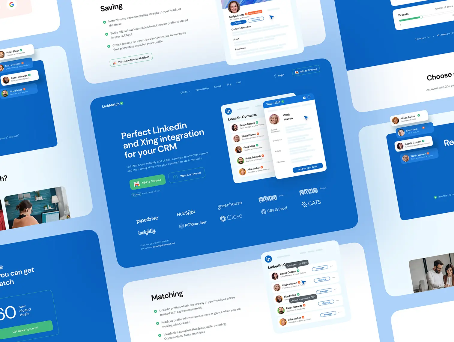 LinkMatch Project, hover