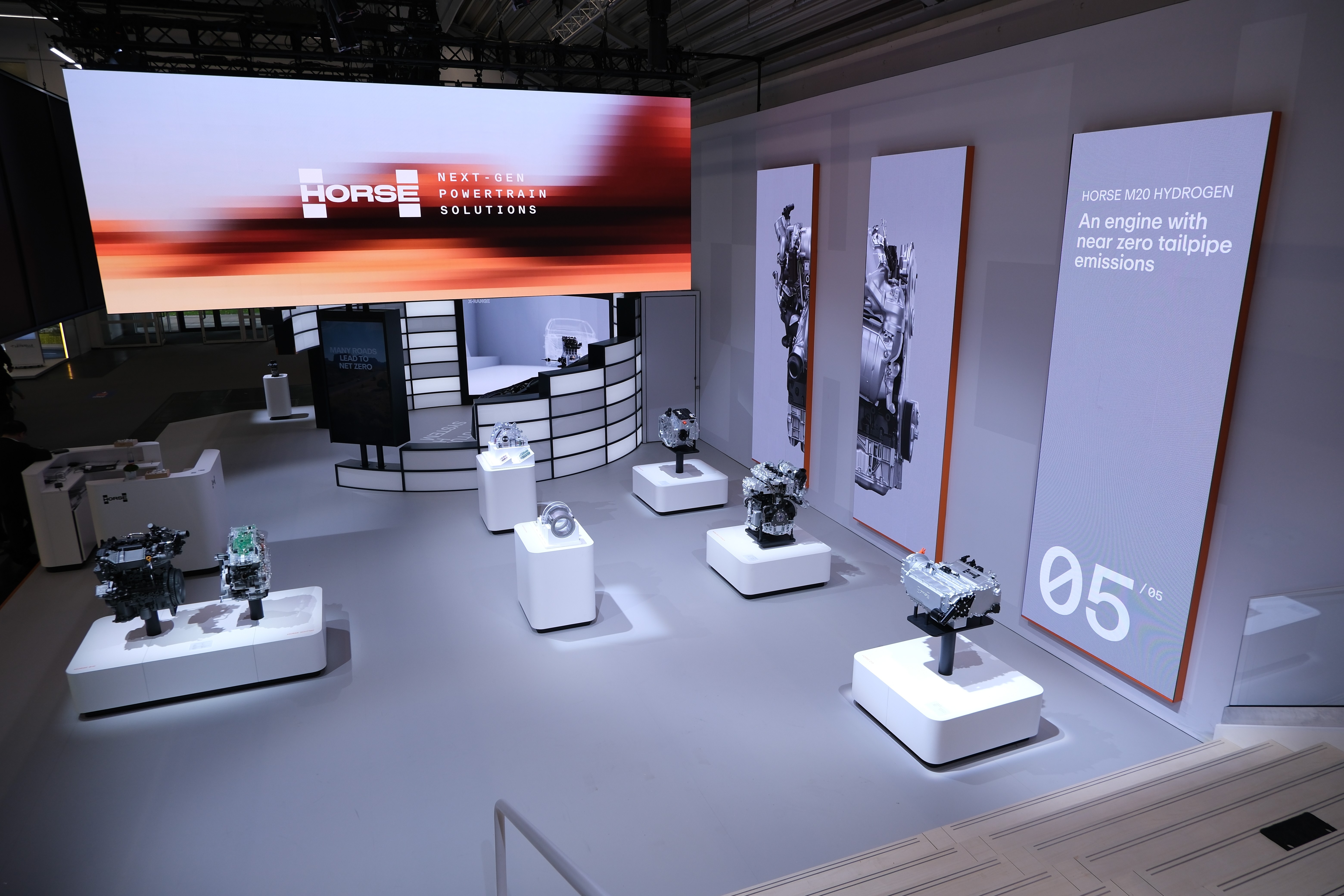 showroom with engines