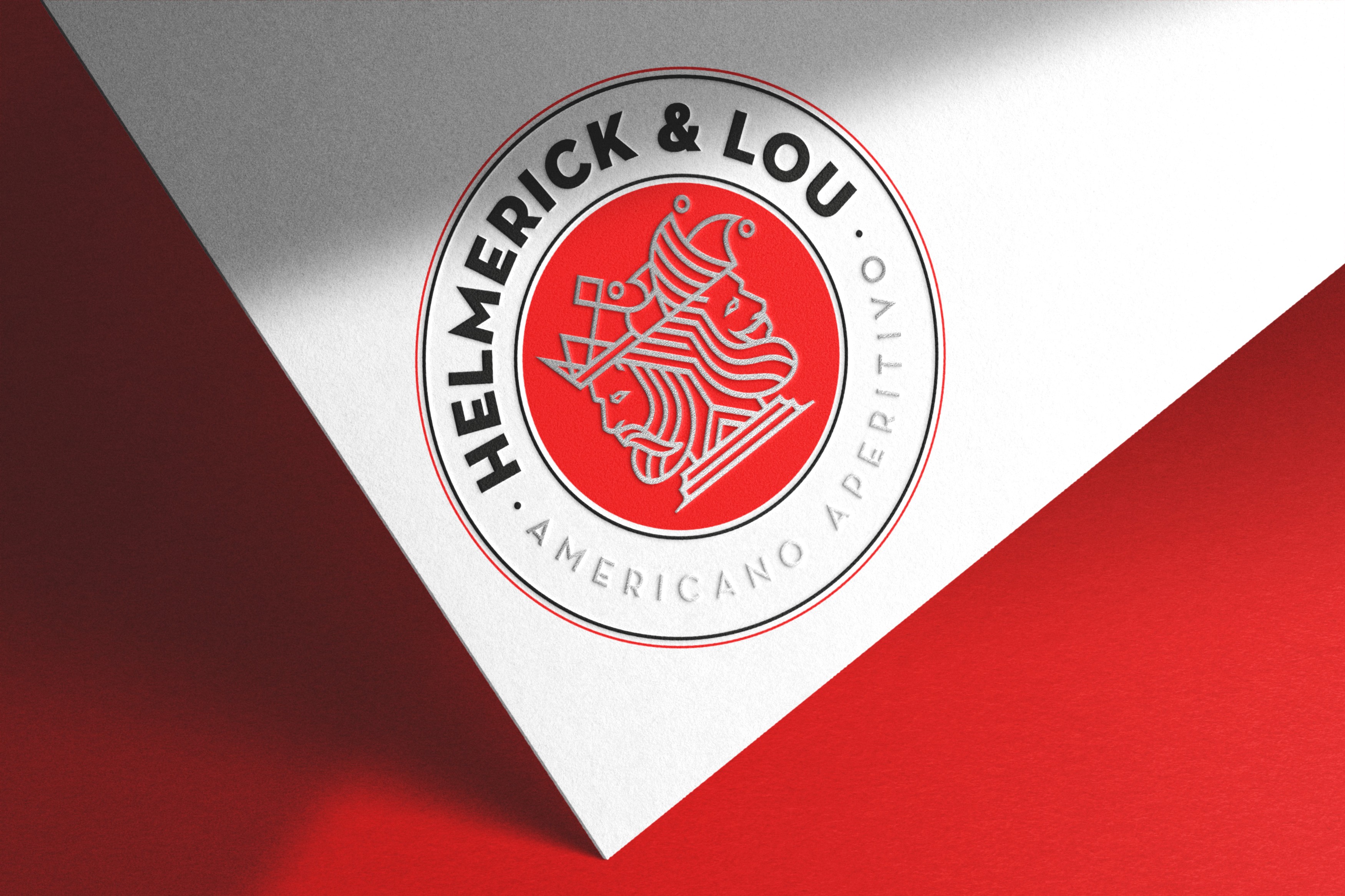 Helmerick & Lou Logo im veredelten Print auf Visitenkarte – Packaging Design von Studio Felix Ernesti