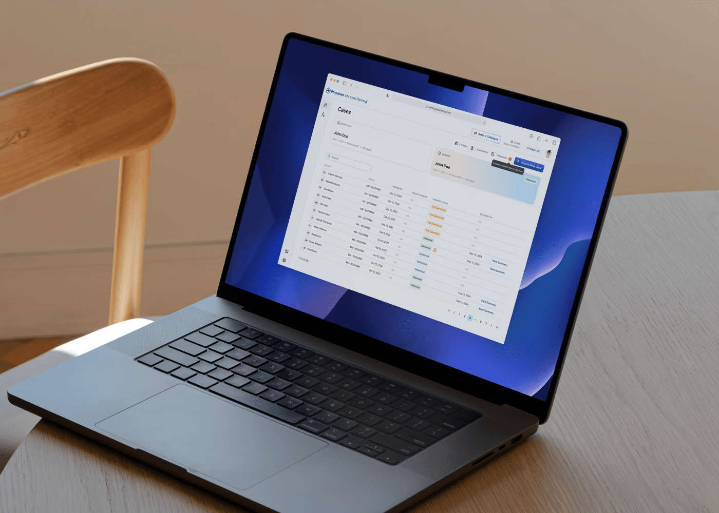 a laptop showing periscope application