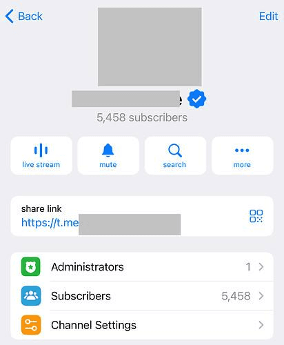 Verified Telegram Channel