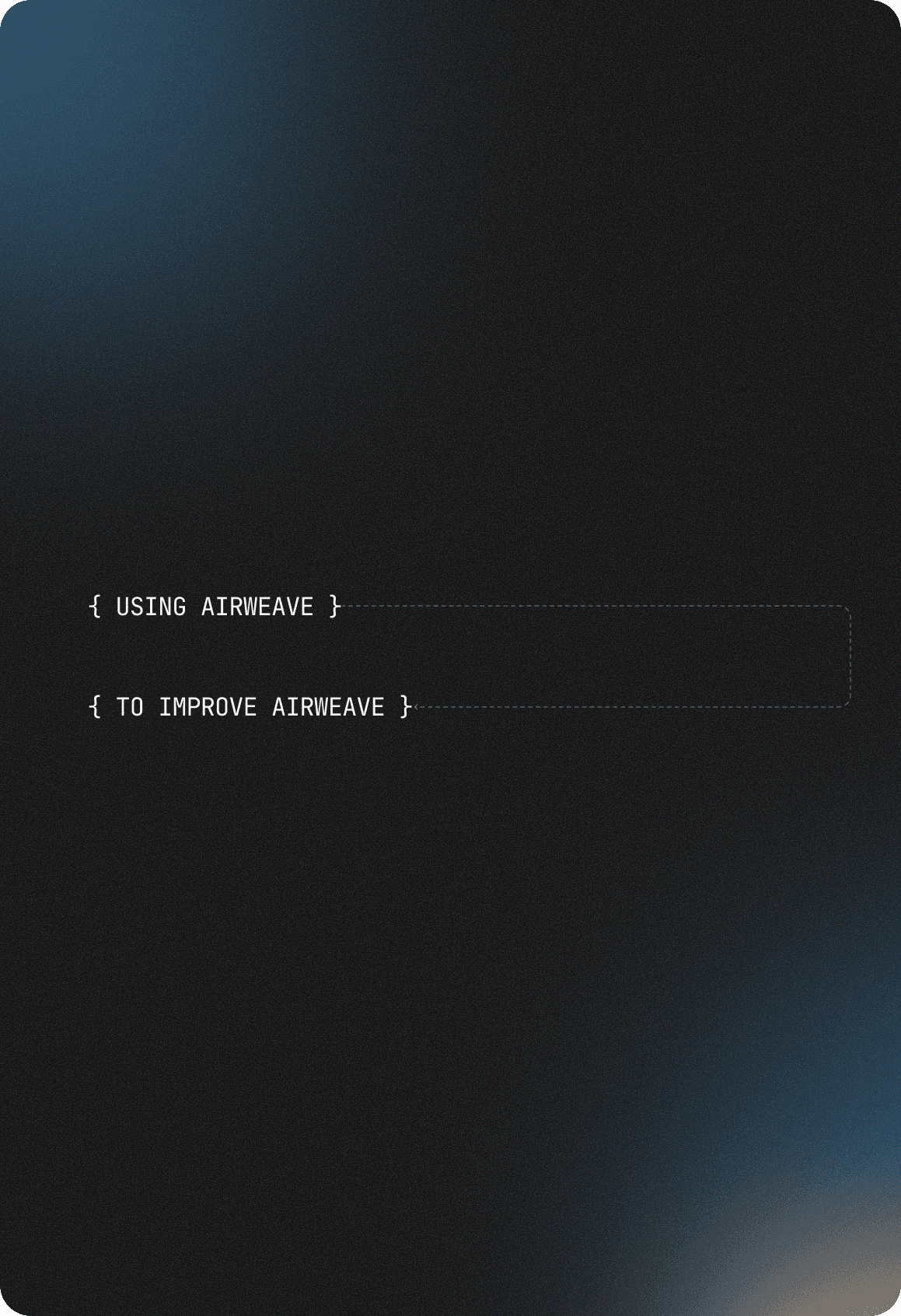 blue and orange flowy gradients with copy on it