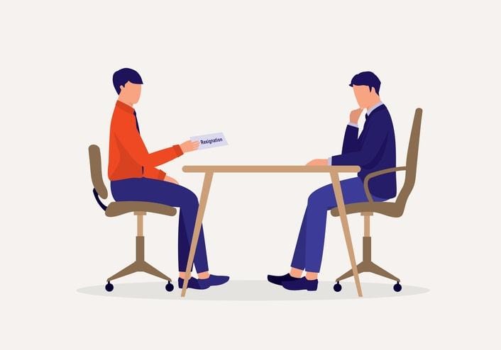 A checklist for tips on submitting a two weeks notice.