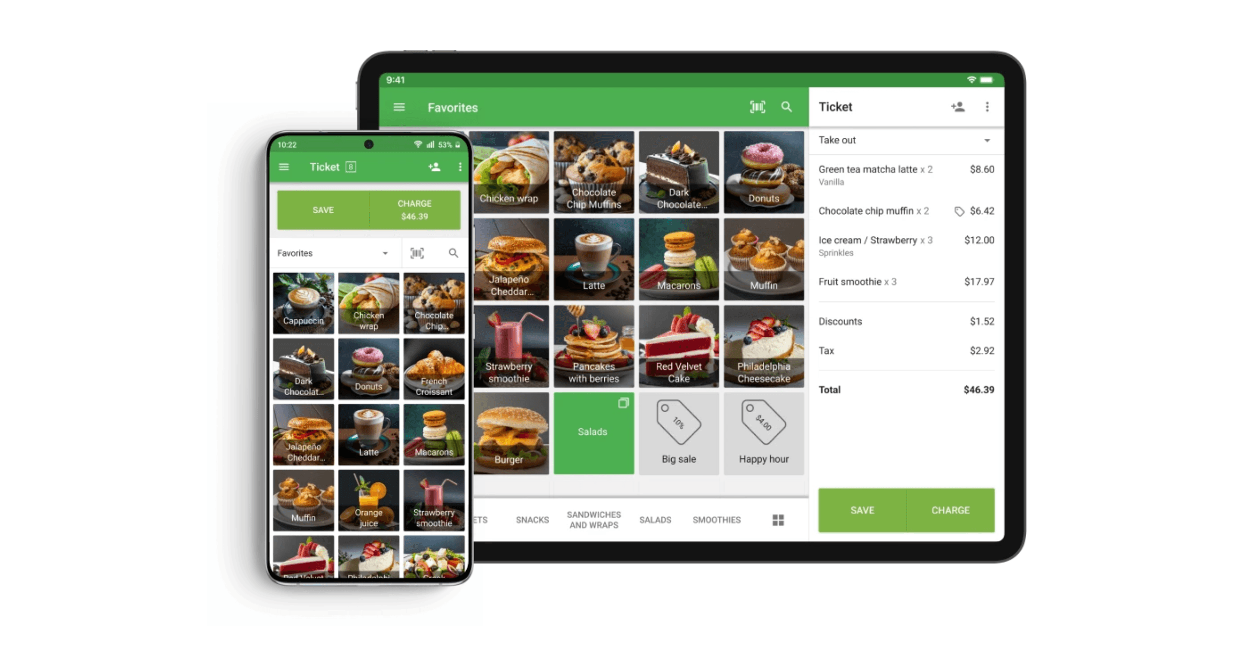Loyverse on tablet and phone