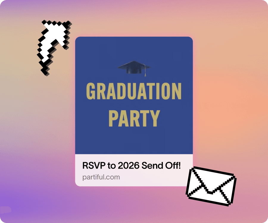 Simple party RSVP link that can be shared with friends 