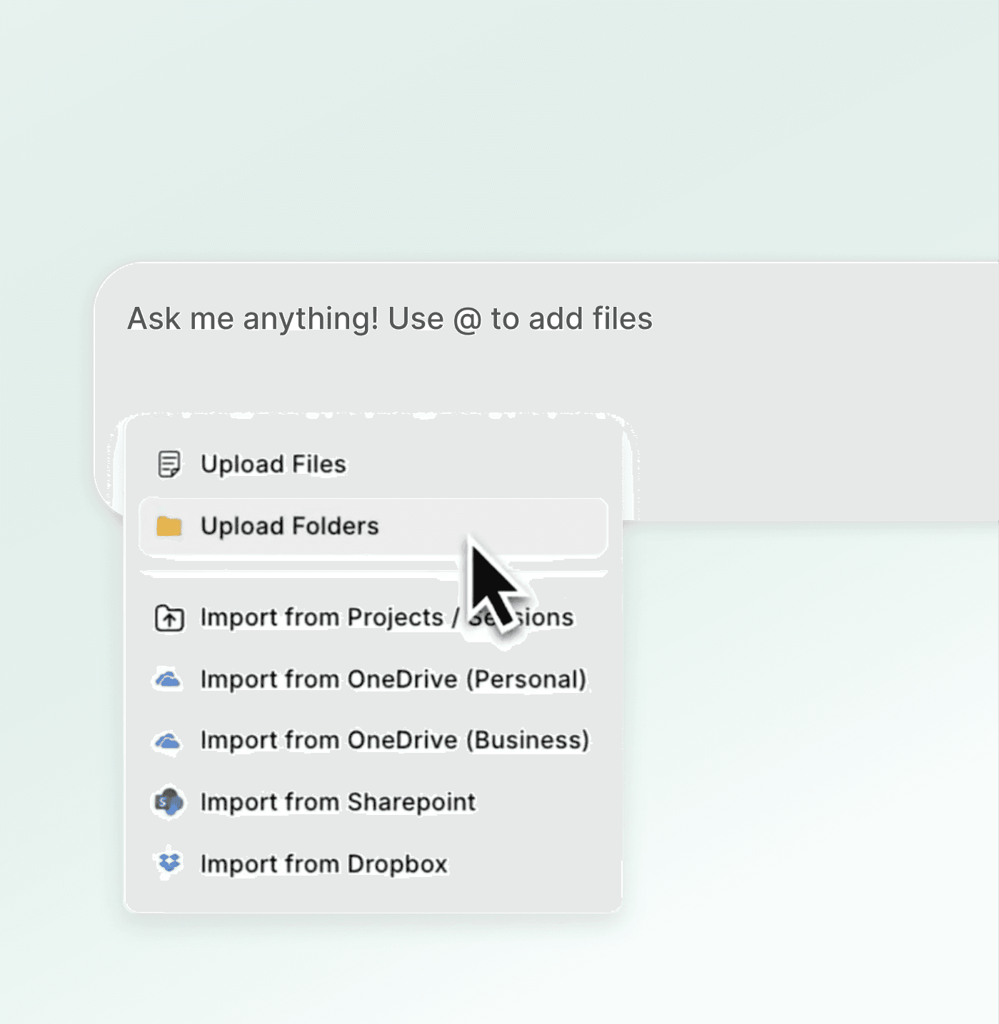 Load the full record into Briefcase in Lucio Assistant